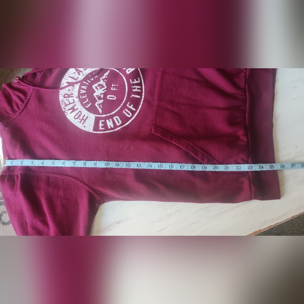 Homer Alaska Women's Burgundy Hoodie - Picture 8 of 8